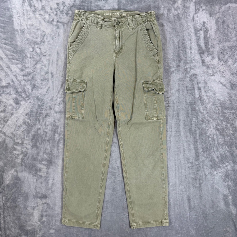 American Eagle Cargo Utility Pants Womens Size 6 Olive Green Stretch